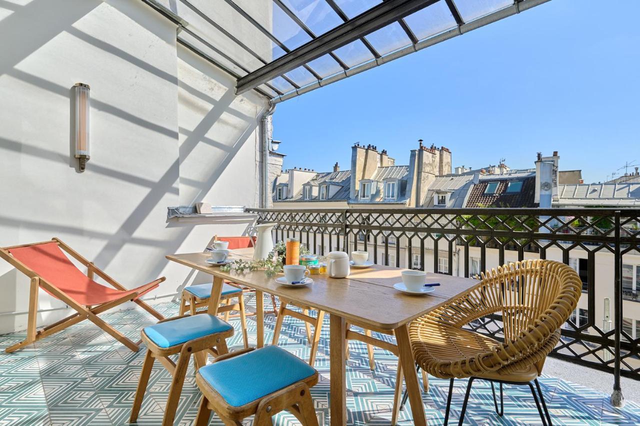 Apartment Center Of Paris With Terrace By Studio Prestige Buitenkant foto